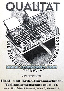 Nazi typewriter Erika Ideal