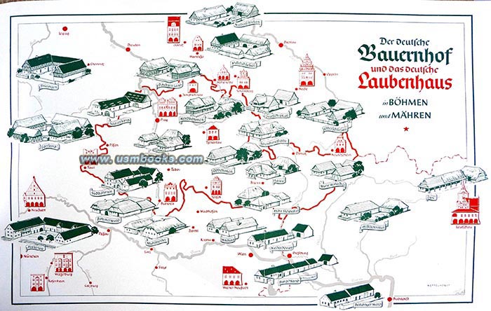 German style farms in Bohemia and Moravia