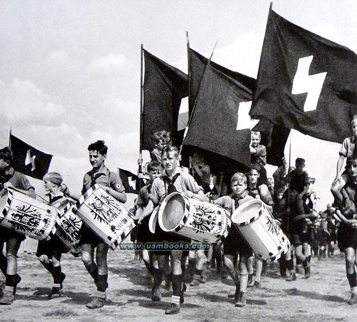 Hitler Youth, HJ flag, HJ drum