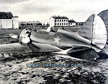 captured Russian airport and WW2 airplane