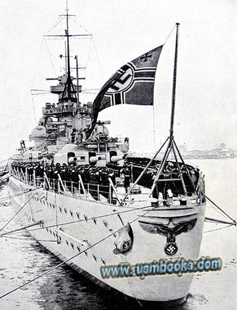 Nazi Kriegsmarine ship Scharnhorst, Reichskriegsflagge
