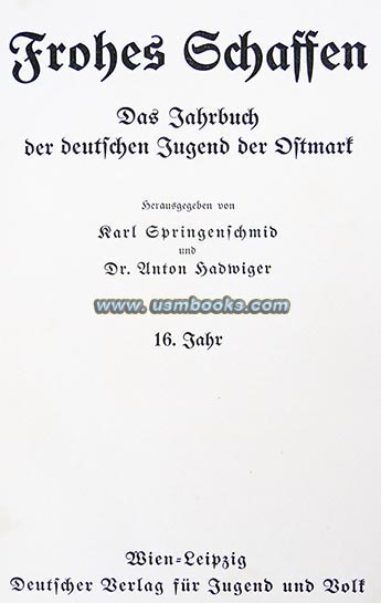 Frohes Schaffen 1939 Jugendjahrbuch