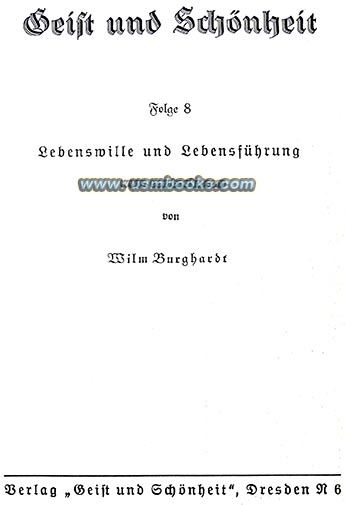 Geist und Schnheit Nr. 8, Wilm Burghardt 1940