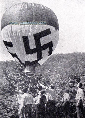 Nazi swastika balloon