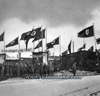 Nazi swastika flags