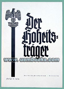 Nazi magazine Der Hoheitsträger, The Standard Bearer