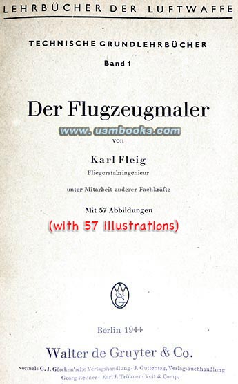 Nazi airplane painter manual, Der Flugzeugmaler 1944