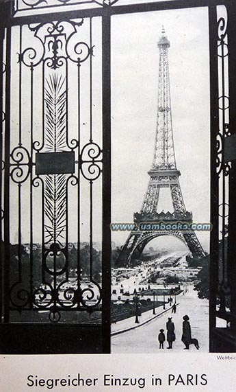 Nazi victory in France, Eiffel Tower Paris