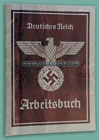 1939 Nazi Arbeitsbuch Anneliese Schmitt