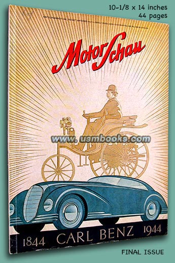 Motor Schau LAST ISSUE 1944