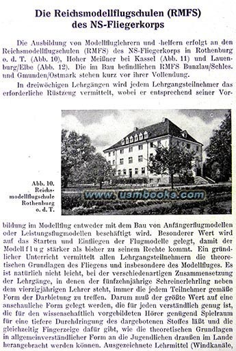 Reichsmodellflugschulen (RMFS) of the NSFK