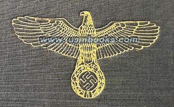 Nazi eagle and swastika on the cover 