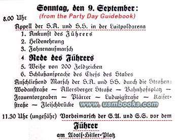 Führer zum 6. Reichsparteitag der Nationalsozialistischen Deutsche Arbeiterpartei zu Nürnberg