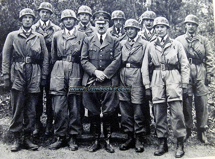 HITLER with Nazi Fallschirmjaeger of Eben Emael