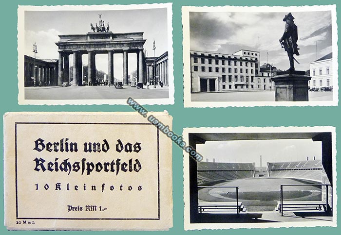Nazi souvenir photo set Olympic Stadium