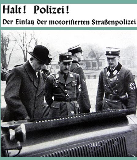 Halt Polizei! motorized Nazi police