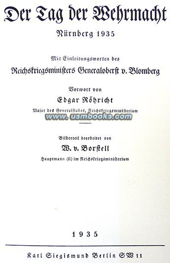 Day of the Armed Forces, Reichsparteitag der Freiheit Nuernberg, Nazi Party Days of Freedom, Nuremberg 10-16 September 1935
