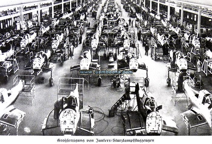 Stuka production at the Junkers factory