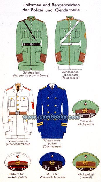 Nazi police uniforms