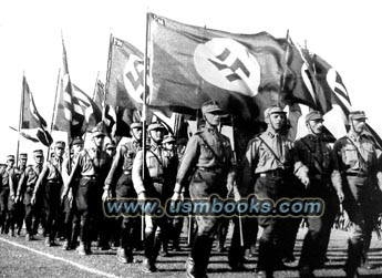 Nazi swastika flags