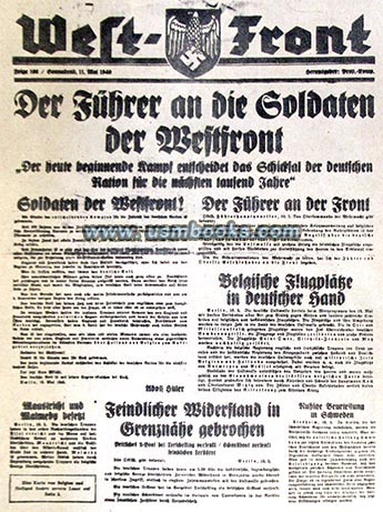 NAZI WESTFRONT newspaper