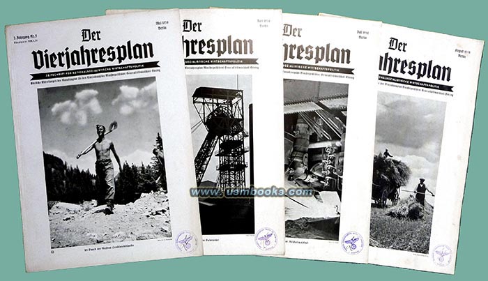 Der Vierjahresplan Nazi magazine