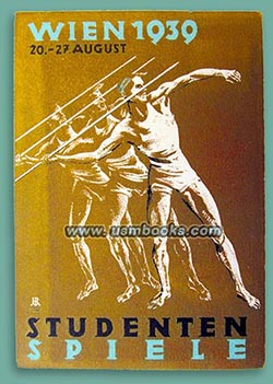 postcard 1939 Studenten Weltspiele Wien