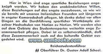 Reichsstudentenführer SS-Oberführer Dr. Gustav Adolf Scheel