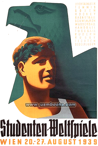 August 1939 Studenten Weltspiele poster